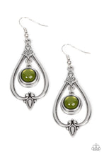 Load image into Gallery viewer, Paparazzi Ethereal Emblem - Green Earring
