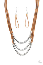 Load image into Gallery viewer, Paparazzi Mechanical Mania - Brown Necklace
