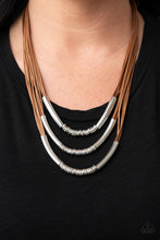 Load image into Gallery viewer, Paparazzi Mechanical Mania - Brown Necklace
