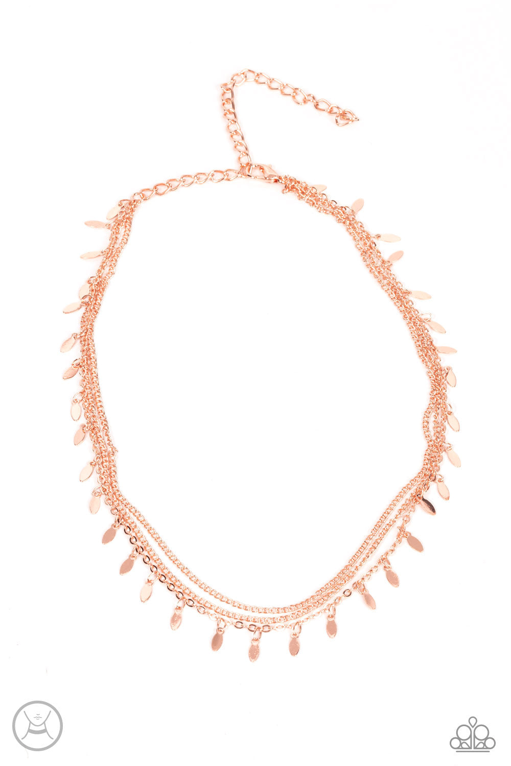 Monochromatic Magic - Rose Gold Necklace Paparazzi