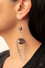 Load image into Gallery viewer, Ethereally Extravagant - Purple Earring Paparazzi
