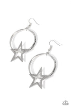 Load image into Gallery viewer, Paparazzi Superstar Showcase - Silver Hematite Star Earring
