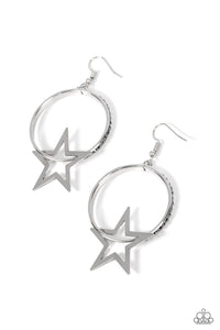 Paparazzi Superstar Showcase - Silver Hematite Star Earring