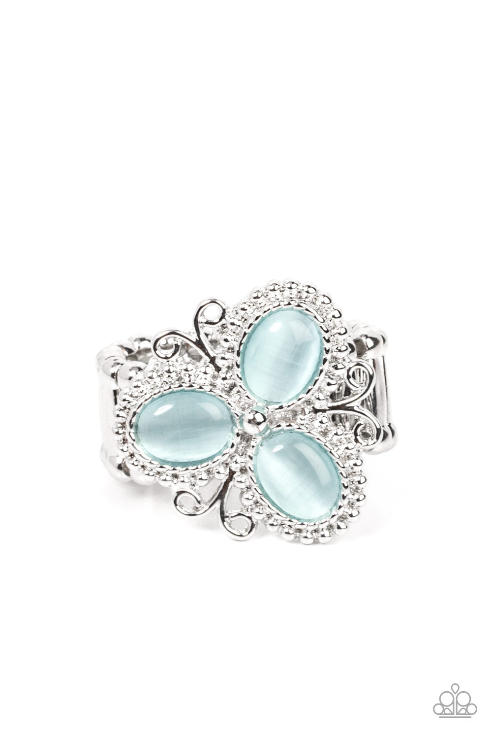 Paparazzi Bewitched Blossoms - Blue Moonstone Ring