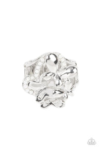 Paparazzi Fluttering Flashback - Silver Ring