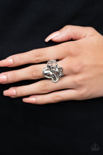 Load image into Gallery viewer, Paparazzi Fluttering Flashback - Silver Ring
