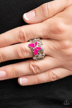 Load image into Gallery viewer, Paparazzi All FLUTTERED Up - Pink Ring
