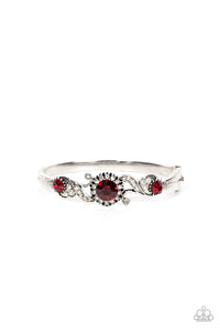 Paparazzi Expert Elegance - Red Rhinestone Bracelet