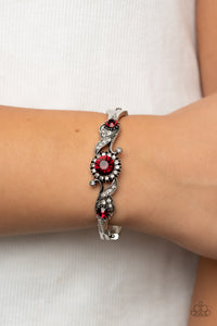 Paparazzi Expert Elegance - Red Rhinestone Bracelet