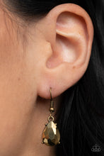 Load image into Gallery viewer, Paparazzi Come at Me - Brass Rhinestone Necklace
