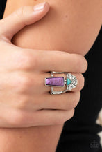 Load image into Gallery viewer, Paparazzi Stellar Stones - Purple Ring
