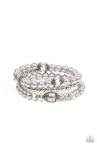 Positively Polished - Silver Peal Bracelet Paparazzi