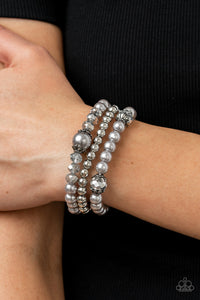 Positively Polished - Silver Peal Bracelet Paparazzi