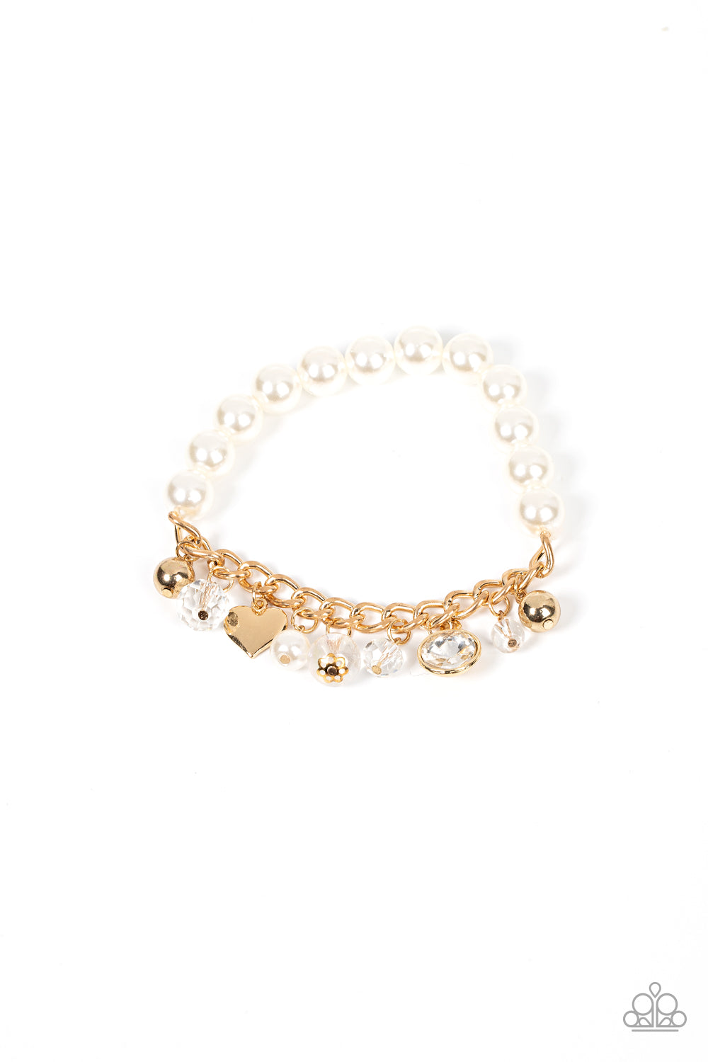 Paparazzi Adorningly Admirable - Gold Pearl Bracelet