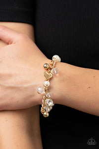 Paparazzi Adorningly Admirable - Gold Pearl Bracelet