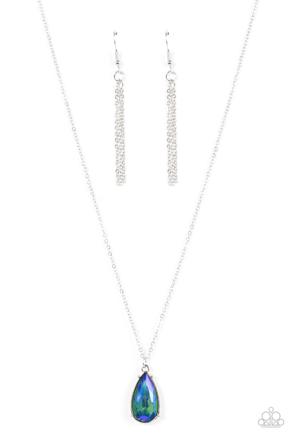 Paparazzi Interstellar Royal - Green & Blue Necklace