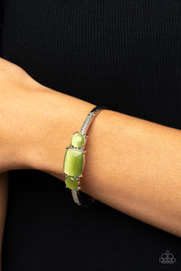 Paparazzi Tranquil Treasure - Green Moonstone Bracelet