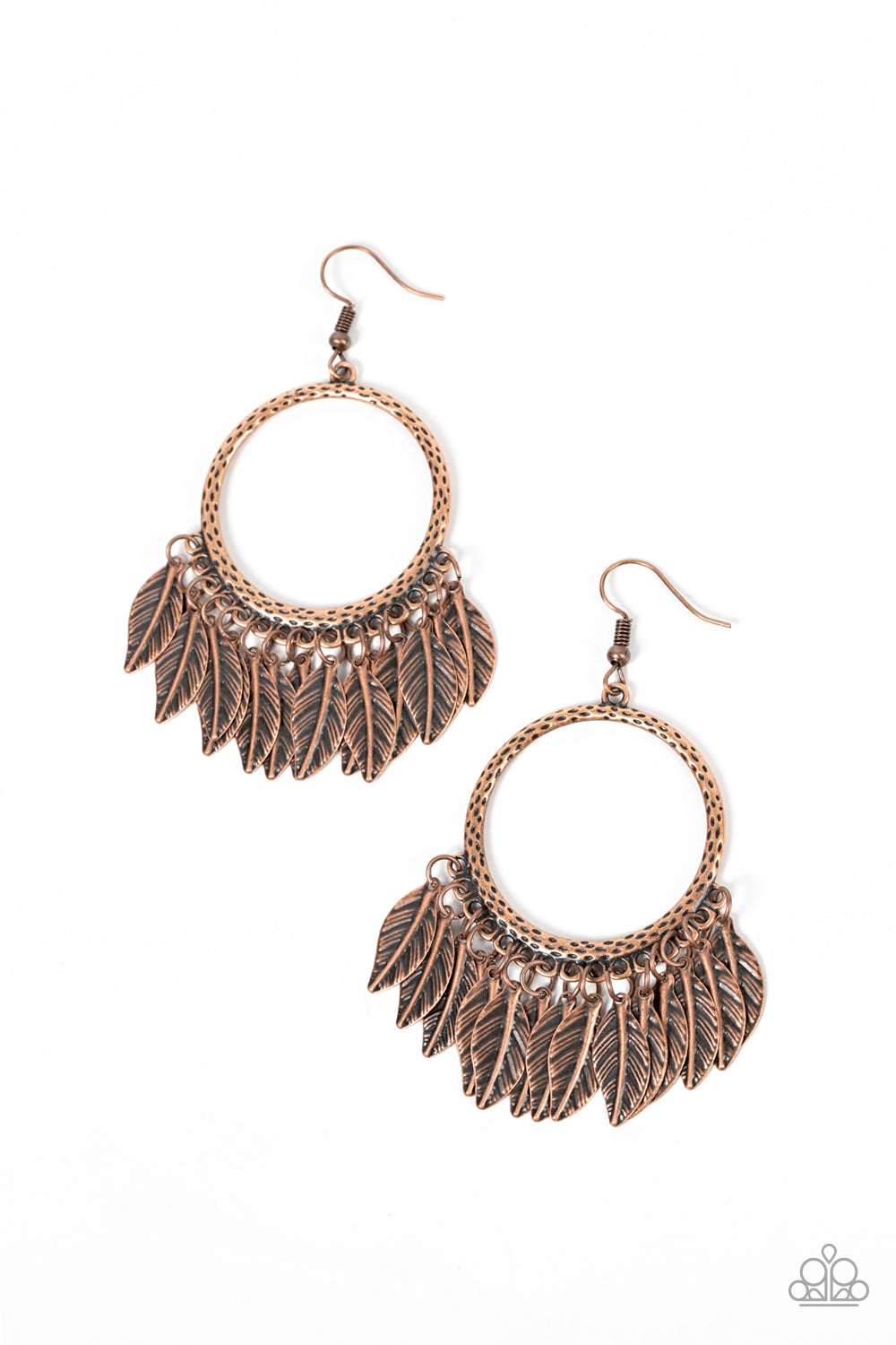 Paparazzi FOWL Tempered - Copper Earring