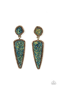 Paparazzi Desire - Brass Earring