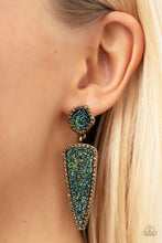 Load image into Gallery viewer, Paparazzi Desire - Brass Earring
