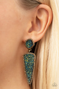 Paparazzi Desire - Brass Earring