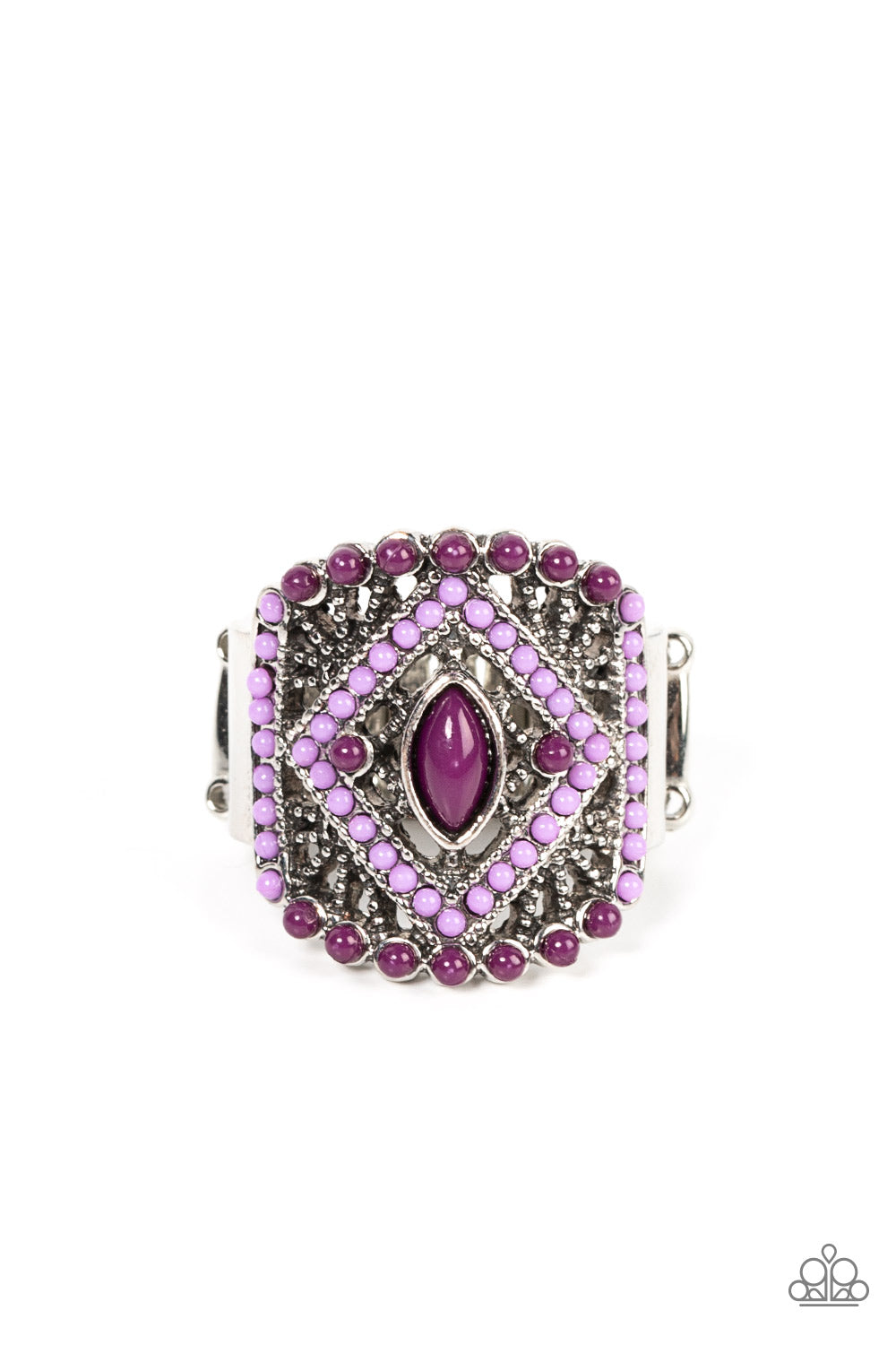 Paparazzi Amplified Aztec - Purple Ring