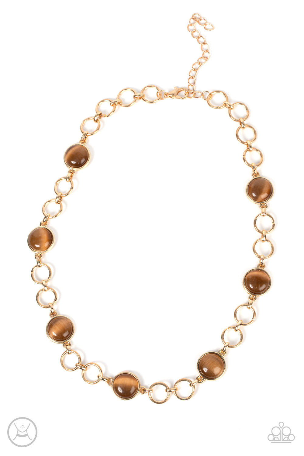 Dreamy Distractions - Brown Moonstone Necklace Paparazzi