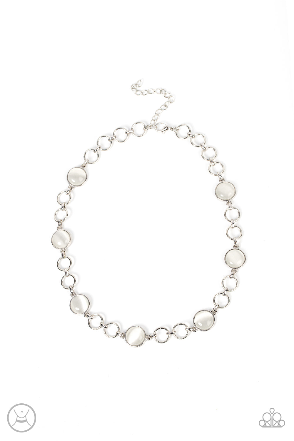 Dreamy Distractions - White Moonstone Necklace Paparazzi