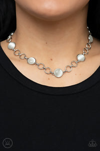 Dreamy Distractions - White Moonstone Necklace Paparazzi