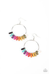 Paparazzi Earthy Ensemble - Multi Stone Blue Earring