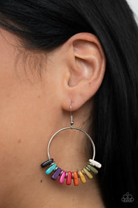 Paparazzi Earthy Ensemble - Multi Stone Blue Earring