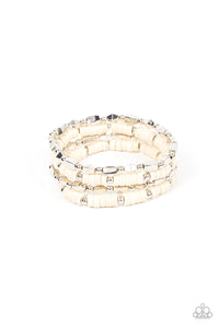 Paparazzi Anasazi Apothecary - White Stone Bracelet