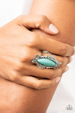 Load image into Gallery viewer, Sahara Serendipity - Blue Ring Paparazzi
