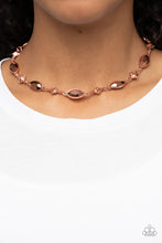 Load image into Gallery viewer, Paparazzi Prismatic Reinforcements - Copper Necklace
