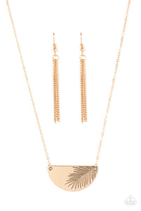 Cool, PALM, and Collected - Gold Necklace Paparazzi