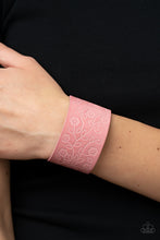 Load image into Gallery viewer, Paparazzi Rosy Wrap Up - Pink Leather Bracelet
