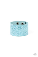 Load image into Gallery viewer, Paparazzi Rosy Wrap Up - Blue Leather Bracelet
