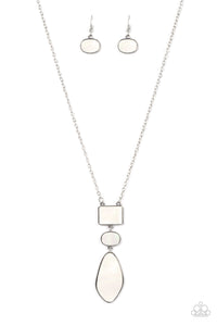 Paparazzi Cove - White Stone Necklace