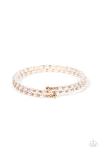 Load image into Gallery viewer, Paparazzi Regal Wraparound - Gold Pearl Bracelet
