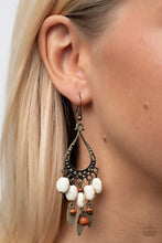 Load image into Gallery viewer, Paparazzi Adobe Air - Brass Earring
