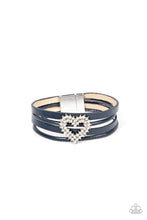 Load image into Gallery viewer, Paparazzi Wildly in Love - Blue Bracelet
