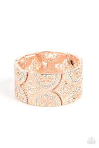 Paparazzi Wheeling and Dealing - Rose Gold Bracelet