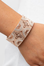 Load image into Gallery viewer, Paparazzi Wheeling and Dealing - Rose Gold Bracelet
