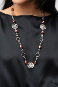 Paparazzi Social Soiree - Brown Necklace