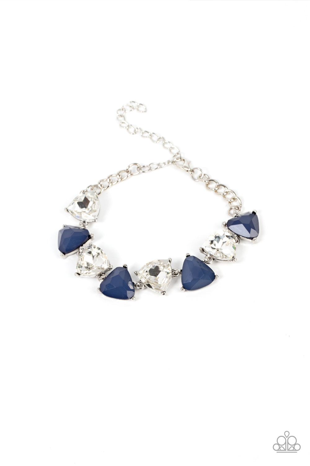 Paparazzi Pumped up Prisms - Blue Bracelet