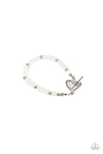 Load image into Gallery viewer, Paparazzi Following My Heart - White Heart Bracelet
