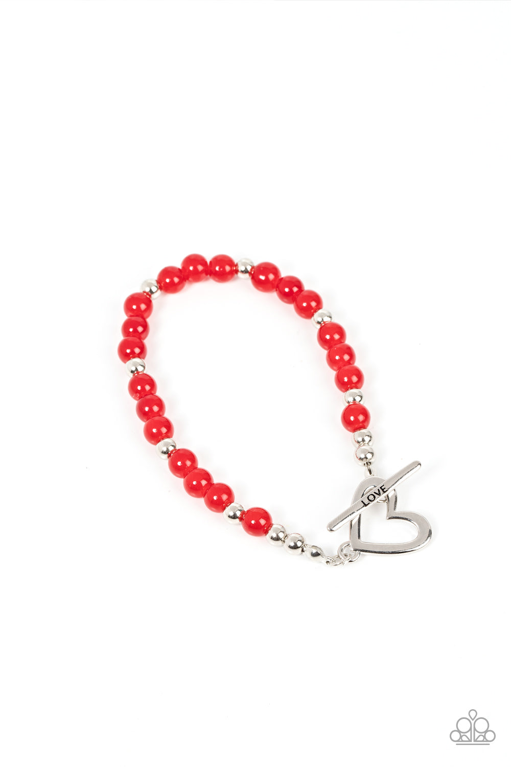 Following My Heart - Red Toggle Bracelet Paparazzi