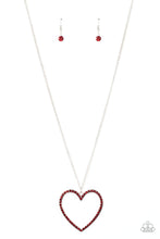 Load image into Gallery viewer, Va-Va-VALENTINE - Red Heart Necklace Paparazzi
