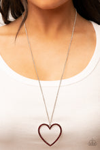 Load image into Gallery viewer, Va-Va-VALENTINE - Red Heart Necklace Paparazzi
