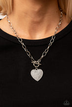 Load image into Gallery viewer, If You LUST - White Heart Necklace Paparazzi
